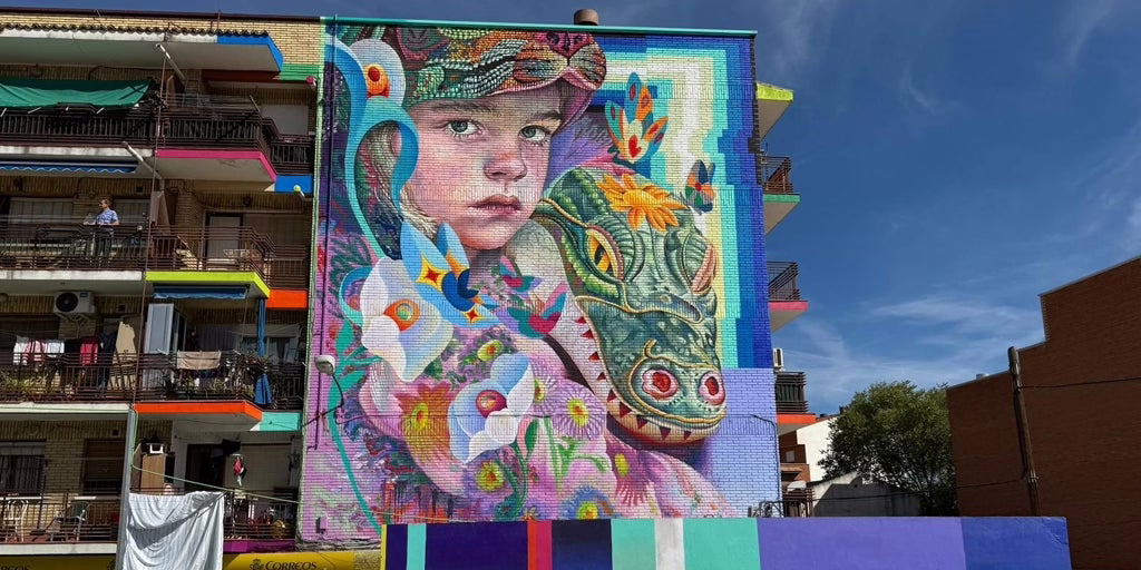 El mural 'Niños Perdidos' de Fuenlabrada se posiciona entre los mejores del mundo en 2025.