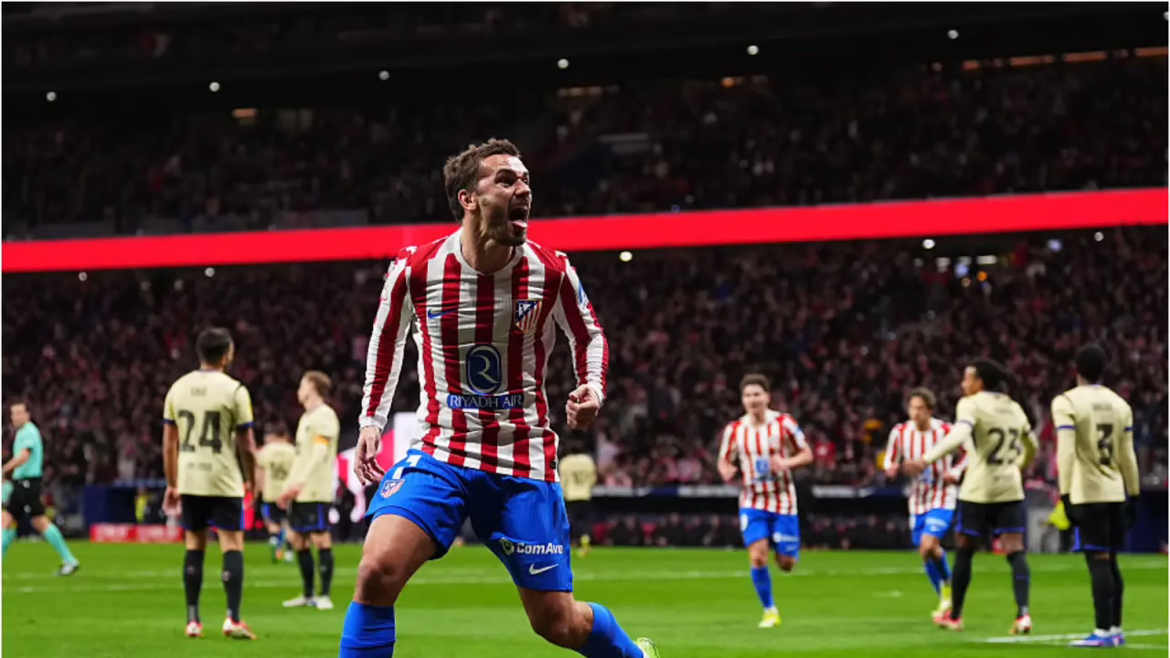 Antoine Griezmann: mira el gol en el partido entre Atlético de Madrid y Barcelona por la Copa del Rey.