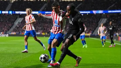 Luego de la goleada en la ida, el Atleti busca el pase a cuartos en Londres Luego de la goleada en la ida, el Atleti busca el pase a cuartos en Londres