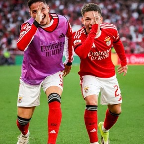 El gol de Prestianni en Benfica antes de sumarse a la Selección