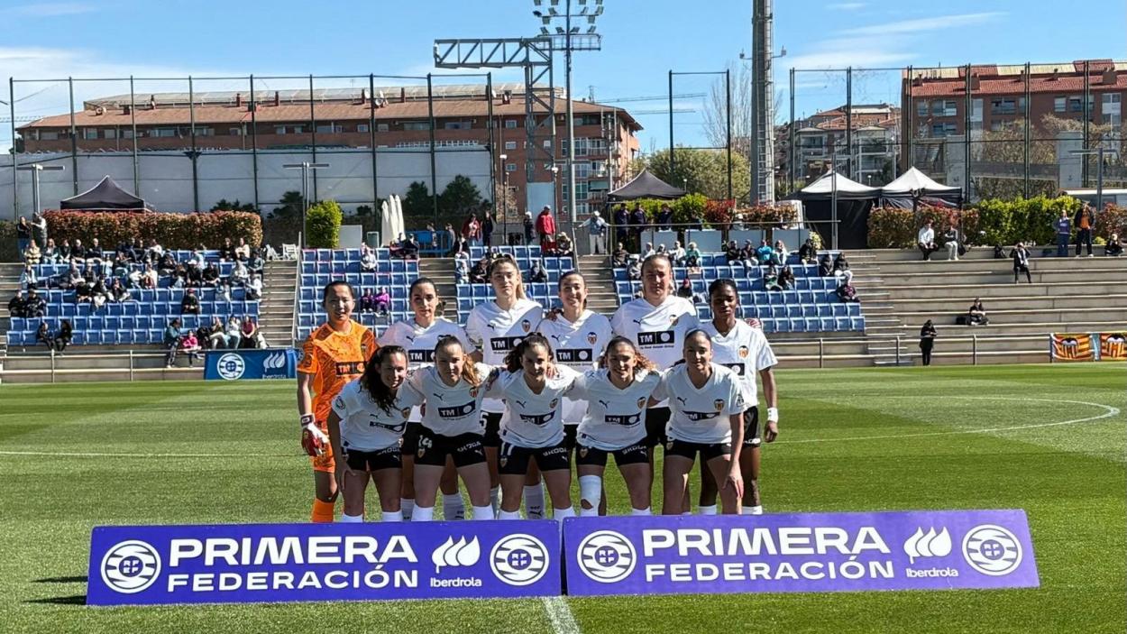 Jugadoras del Valencia CF en el XI inicial ante FC Barcelona B
