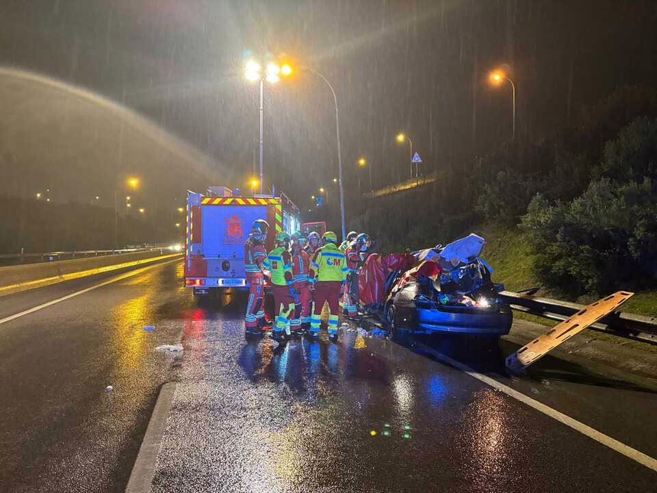Fallece un joven en un choque en la M-506 en Fuenlabrada.
