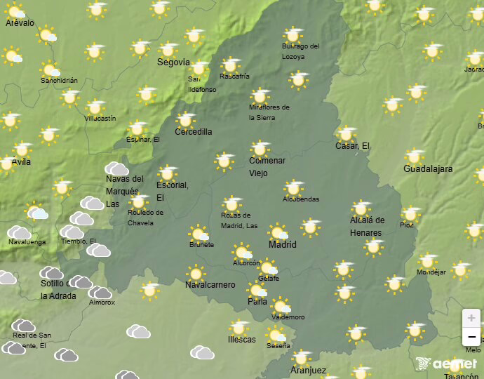 Aumento de nubes y temperaturas de hasta 21 ºC