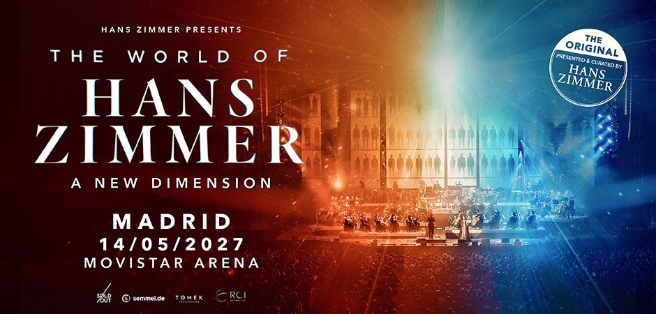 Hans Zimmer se presenta en Madrid 2027: espectáculo en el Movistar Arena.