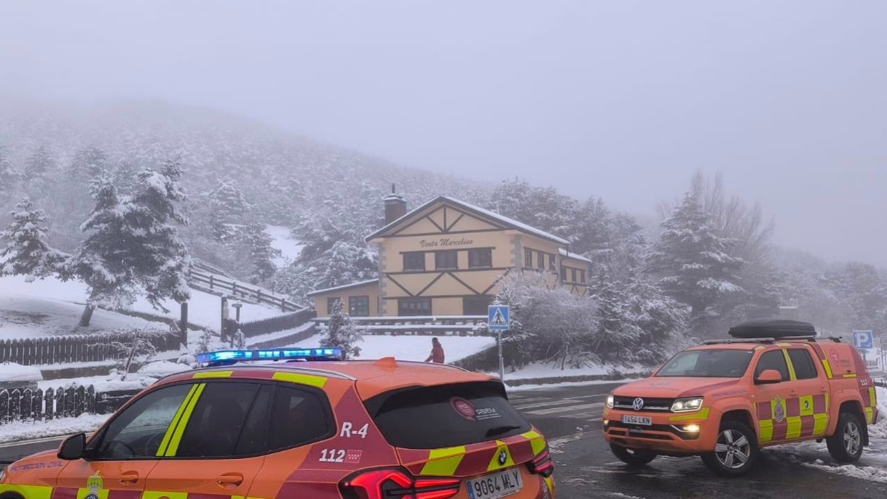 Alerta amarilla por nevadas en la Sierra de Madrid a partir de la noche del lunes