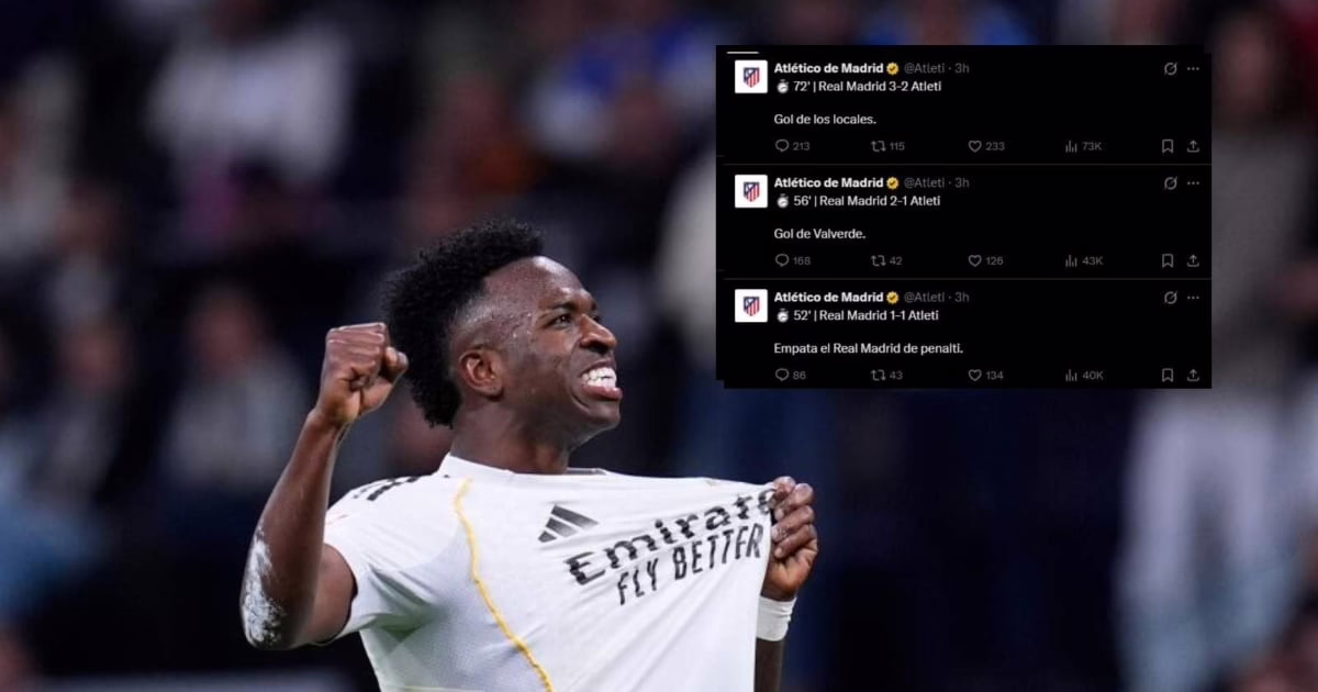 La controvertida elección del Atlético de Madrid de no mencionar a Vinícius Jr. – Radio Mitre