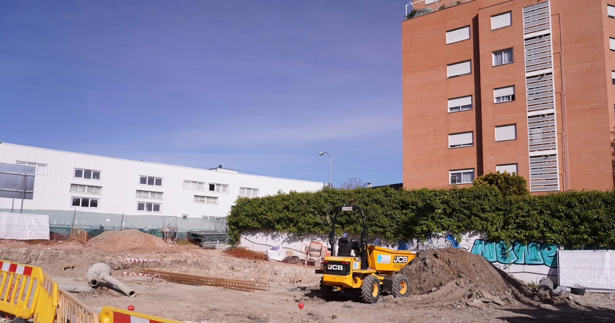 Construcción del nuevo centro infantil municipal en la Avenida Orovilla de Usera.