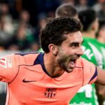 Ferran Torres con la camiseta del FC Barcelona durante la temporada 2025-26 de LaLiga EA Sports, delantero valenciano que el Atlético de Madrid sigue de cerca con Mateu Alemany como gran valedor