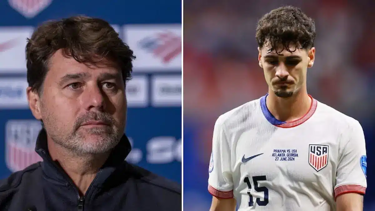Johnny Cardoso mediocentro del Atlético de Madrid con la selección de Estados Unidos en el partido ante Bélgica en marzo de 2026 donde fue sustituido al descanso por molestias musculares en un cambio pactado con el cuerpo médico