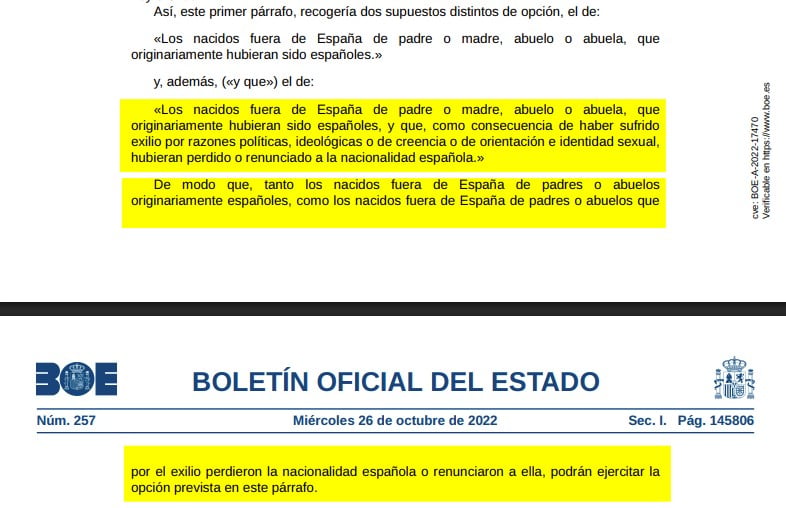 nieto exiliados
