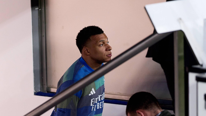 Kylian Mbappe durante el Real Madrid - Atlético de Madrid