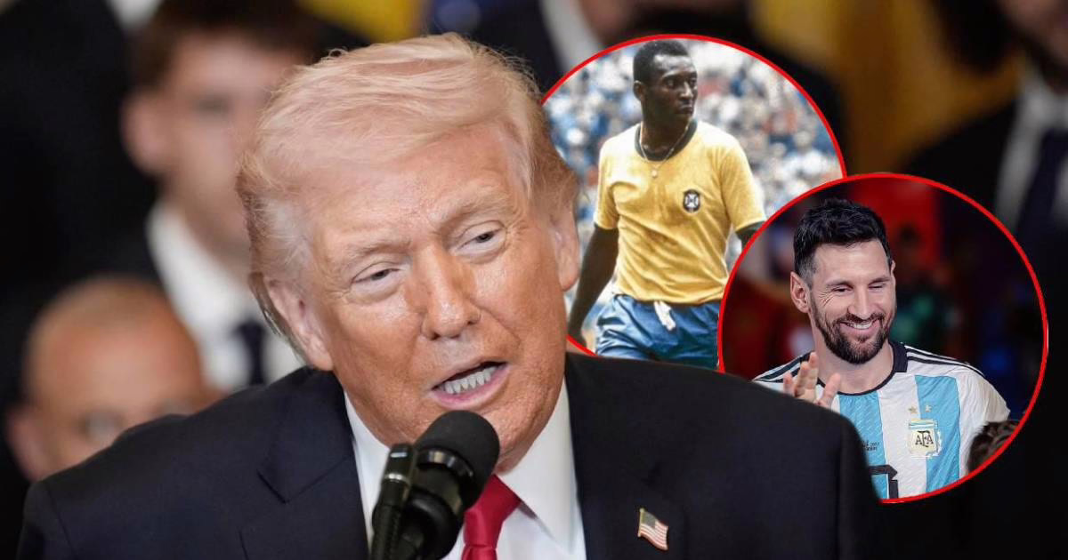 Donald Trump impacta al seleccionar al mejor futbolista de la historia: ¿Messi o Pelé?