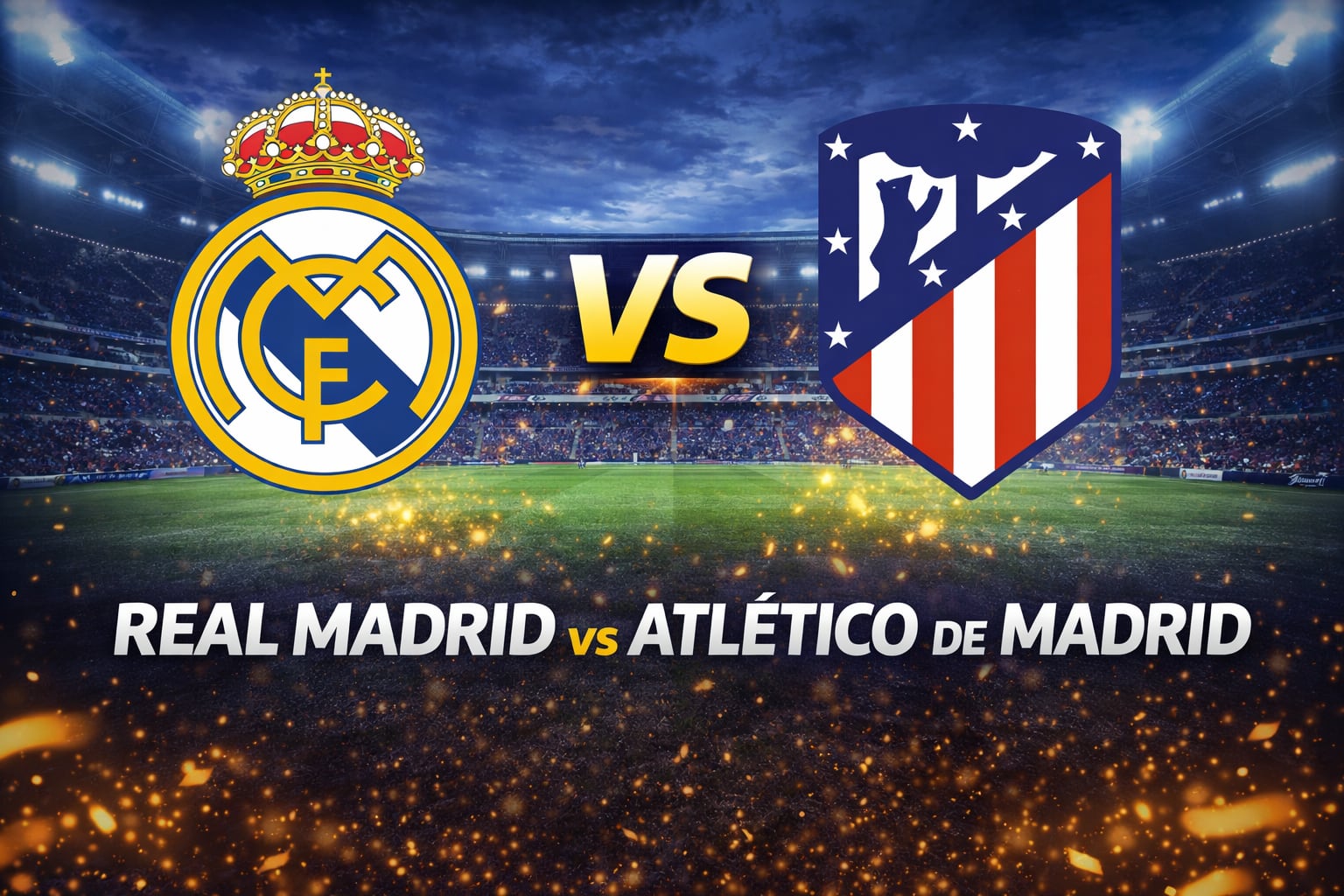 Real Madrid y Atlético Madrid se enfrentarán este domingo 22 de marzo en el Estadio Santiago Bernabéu (Imagen creada por Gestión con apoyo de la IA Gemini)