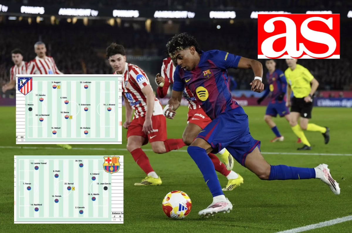 El once ideal que propone AS para el Atlético de Madrid.
