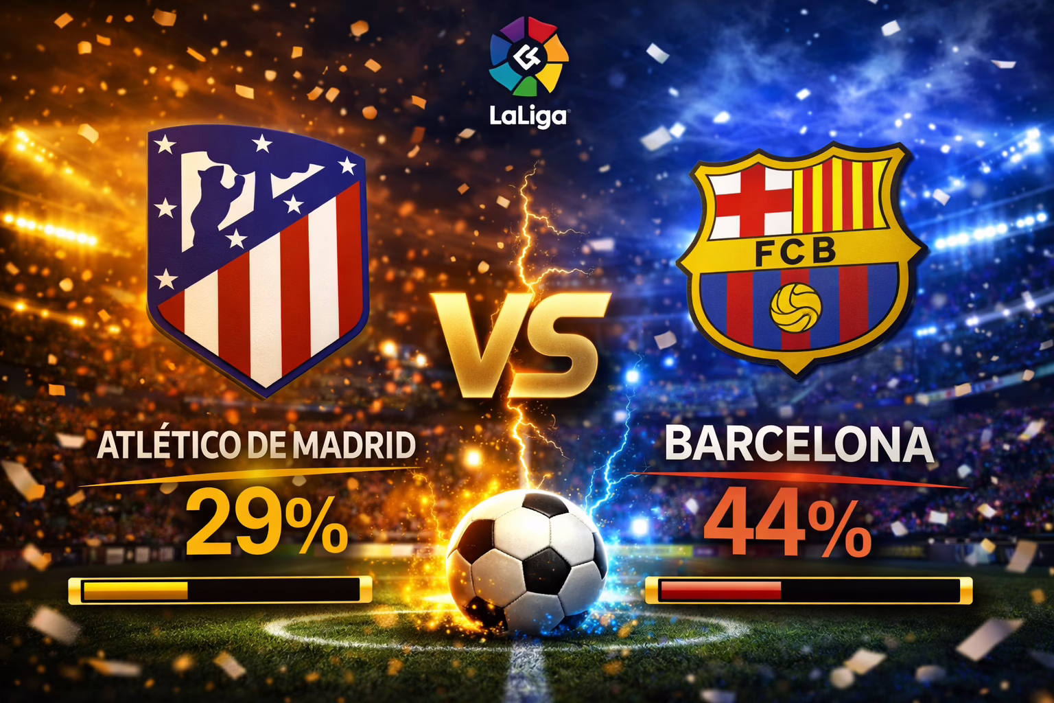 Predicción del partido Atlético de Madrid contra Barcelona (04/04)