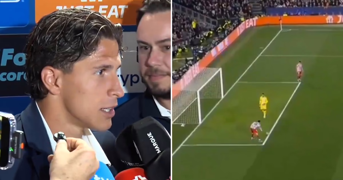 El confrontativo intercambio entre Giuliano Simeone y varios reporteros tras una jugada controvertida por la que Barcelona pidió un penalti contra el Atlético de Madrid.