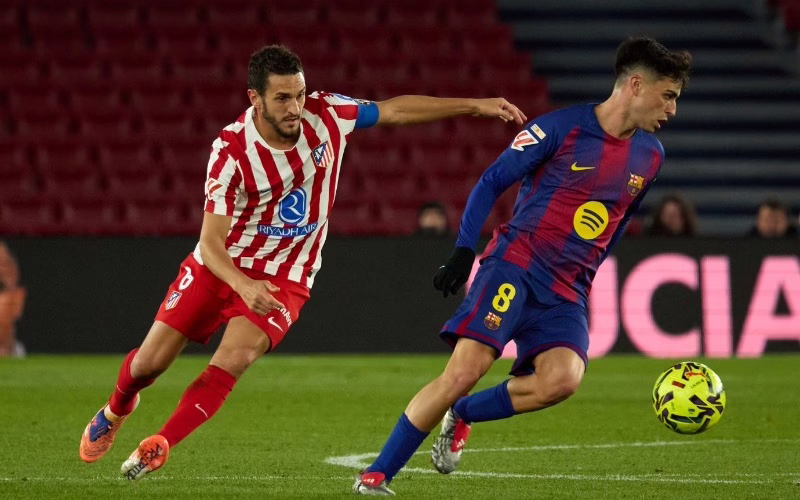 La presión del Barcelona y la evolución del Atlético.