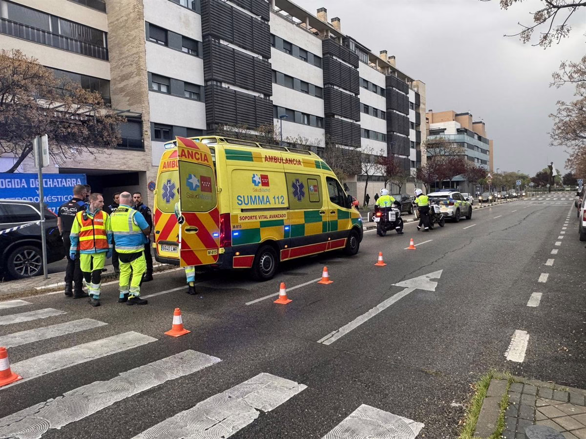 Mujer de 47 años en estado grave tras ser impactada al cruzar un paso de peatones en Leganés.