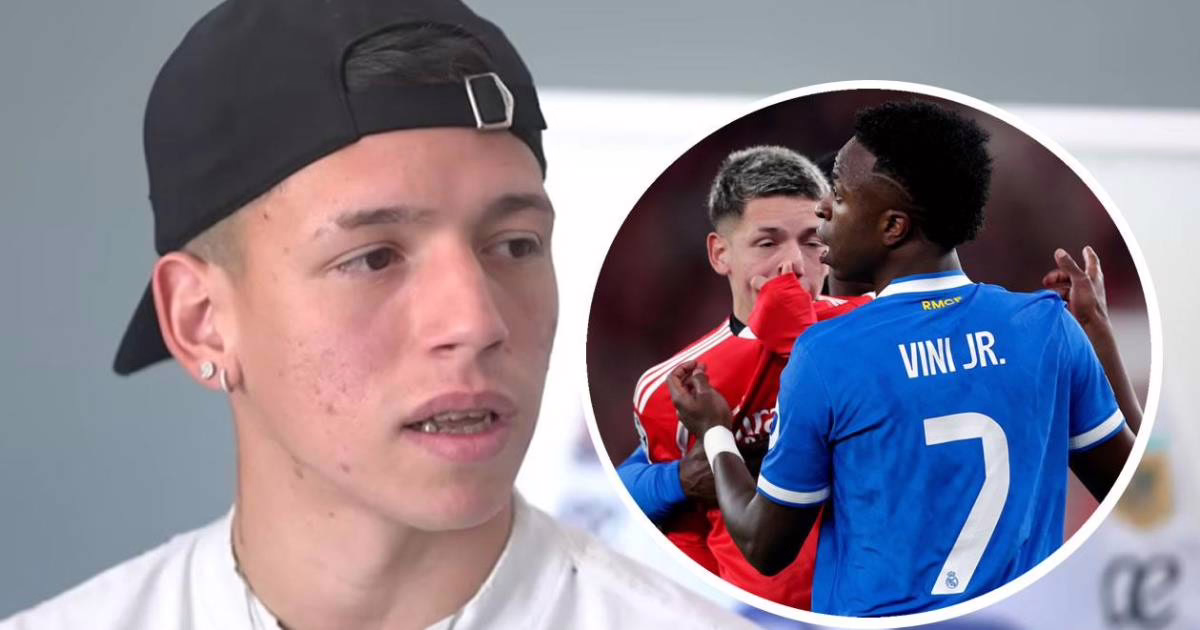 Prestianni habla por primera vez después de la sanción a Vinicius por racismo y critica a Mbappé.