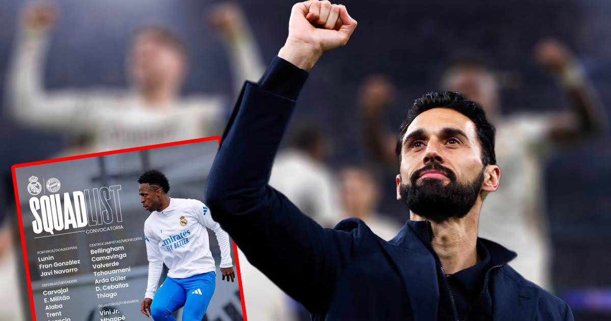 La lista de convocados del Real Madrid para vencer al Bayern en la Champions.