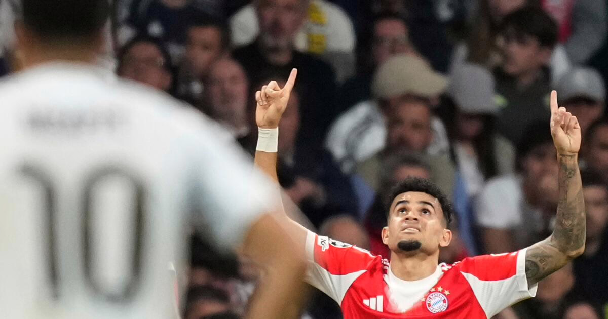Díaz y Kane lideran al Bayern en su triunfo sobre el Real Madrid en el partido de ida de los cuartos de final de la Champions.