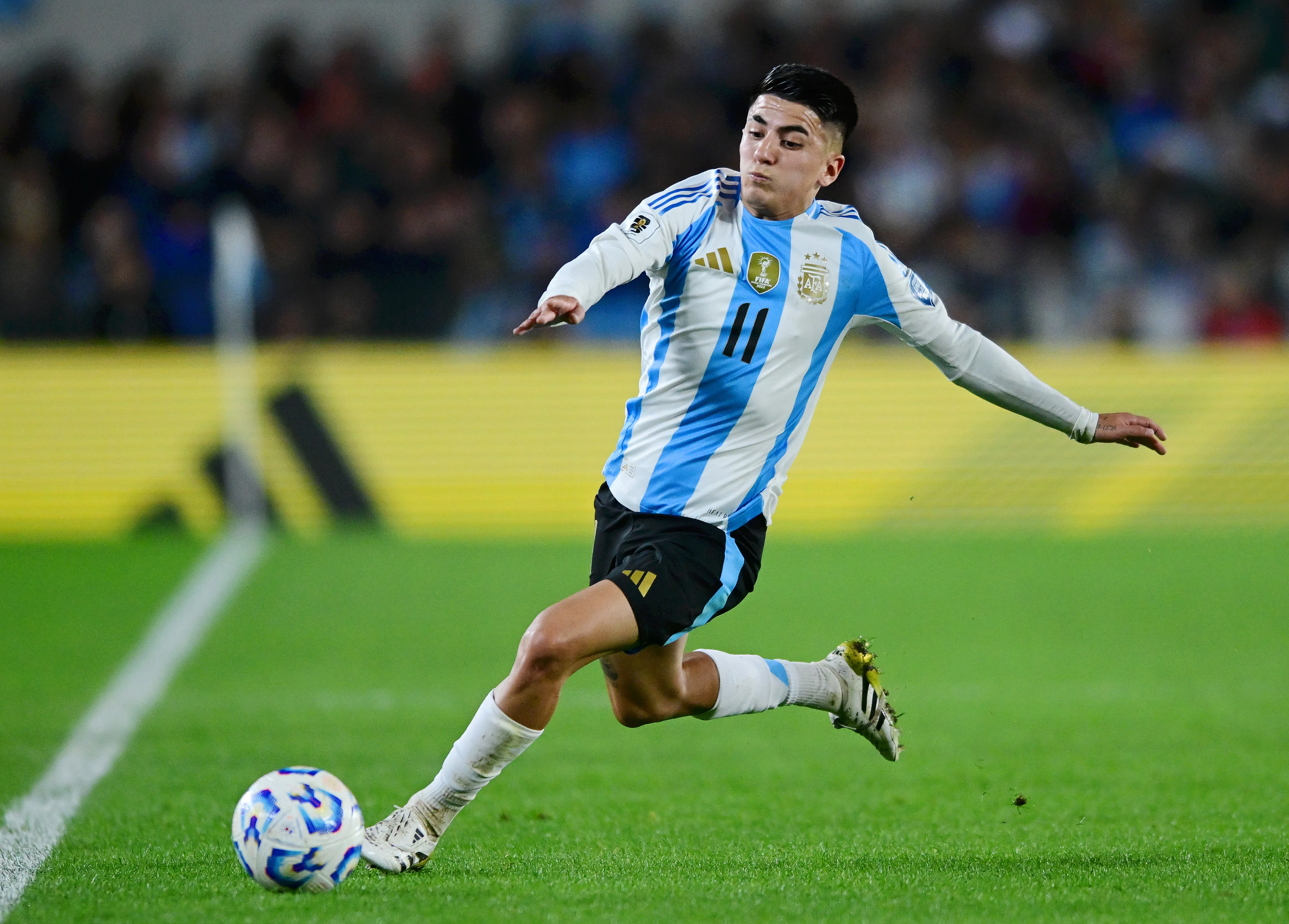 Thiago Almada en la Selección Argentina. (Marcelo Endelli/Getty Images)