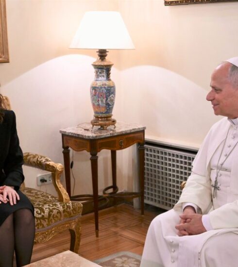 Ayuso mantiene una reuni&oacute;n privada con el Papa Le&oacute;n XIV en Madrid.